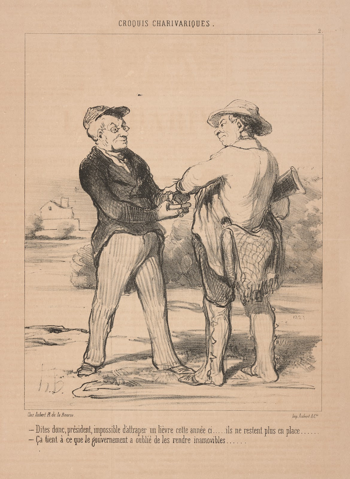 Look Chairman its impossible to catch a hare this year  They do not stay in 1849