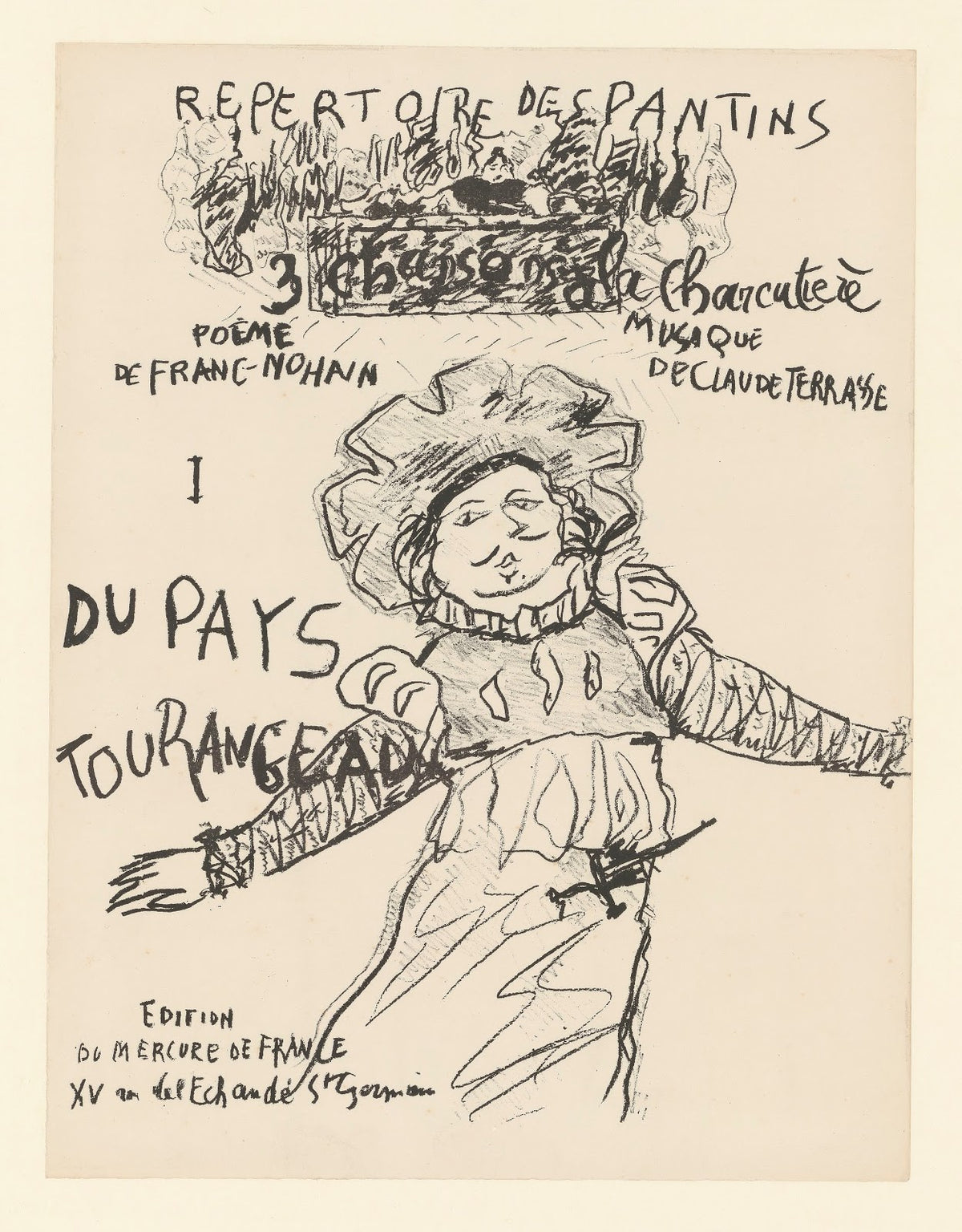 Trois chansons à la charcutière  Du pays tourangeau 1898