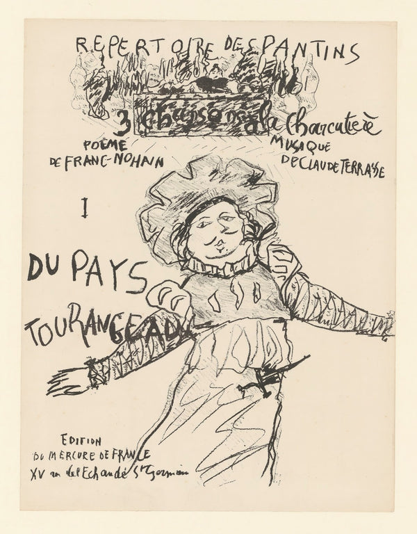 Trois chansons à la charcutière  Du pays tourangeau 1898