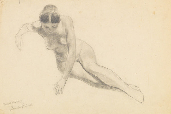 Study of a nude woman 19th century
