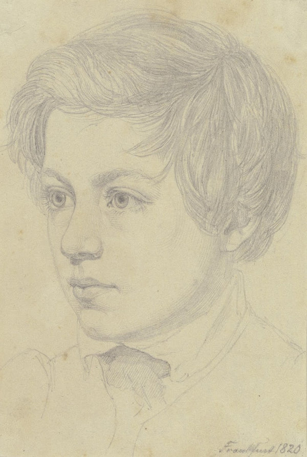 Bildnis des Bruders des Künstlers Carl Hoff als Knabe von dreizehn Jahren 1820