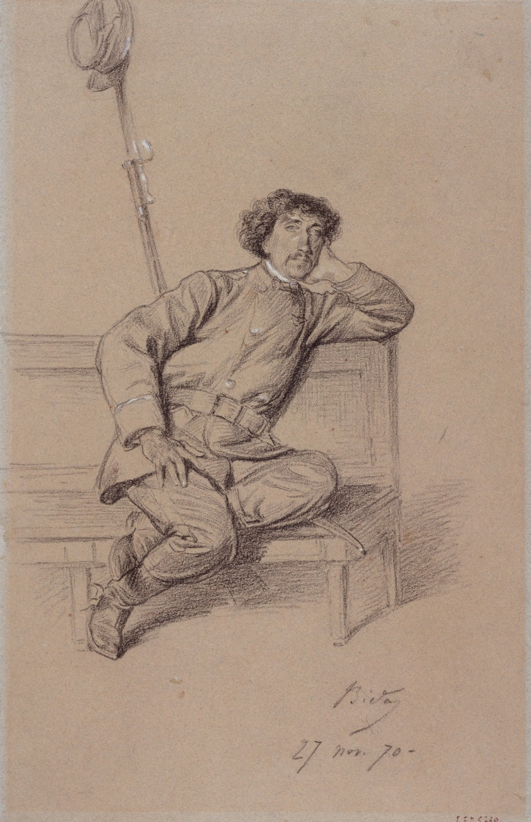 Portrait de Charles Garnier pendant le siège de Paris 1870