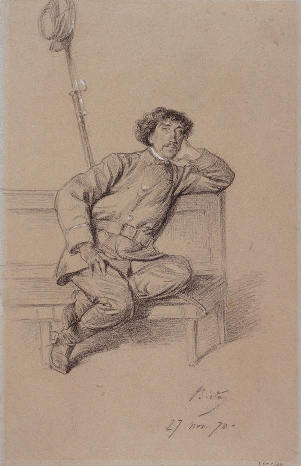 Portrait de Charles Garnier pendant le siège de Paris 1870
