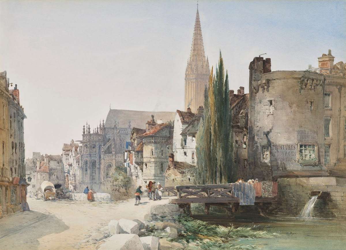 A view of St Pier Caen France 1865