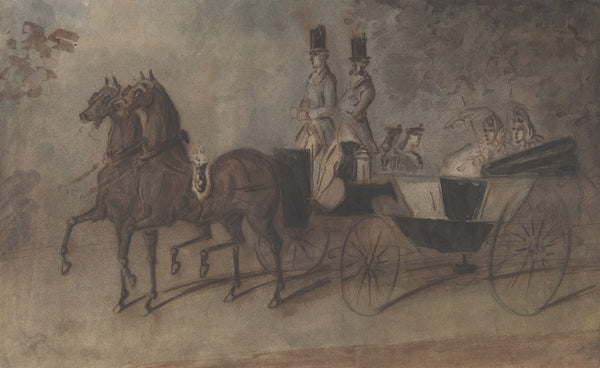 Women in a Carriage 19th century
