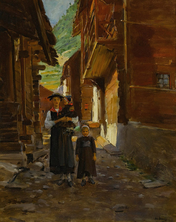 Jeune Femme Et Enfants Dans Un Paysage De Montagne 2735x3440 (1)