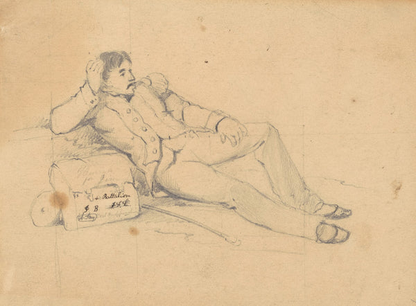 Relaxing Soldier c 1860s
