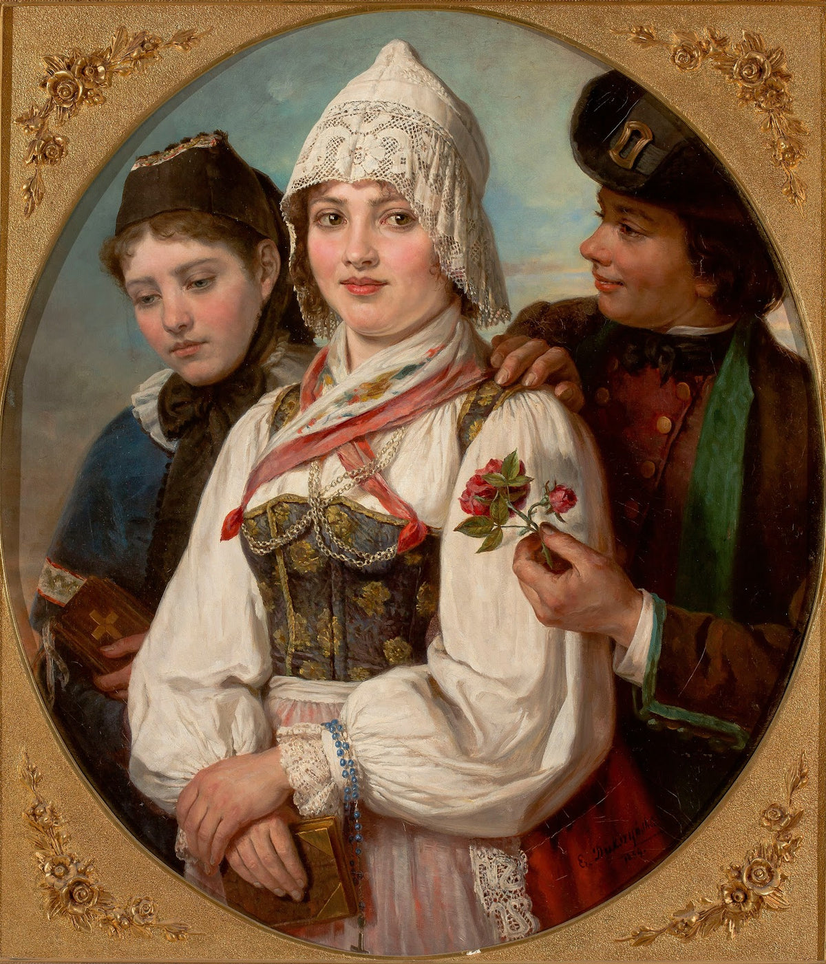 Two rivals for the rose of a forester 1884