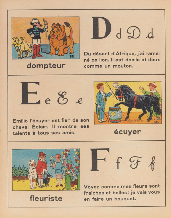 ABC des métiers  abécédaire Pl04 1943
