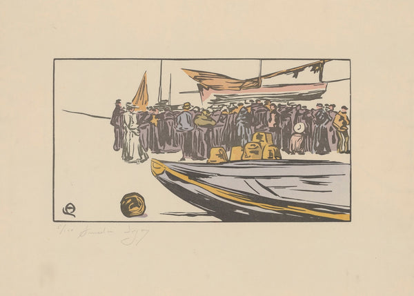 La Vente du poisson Yport 1902