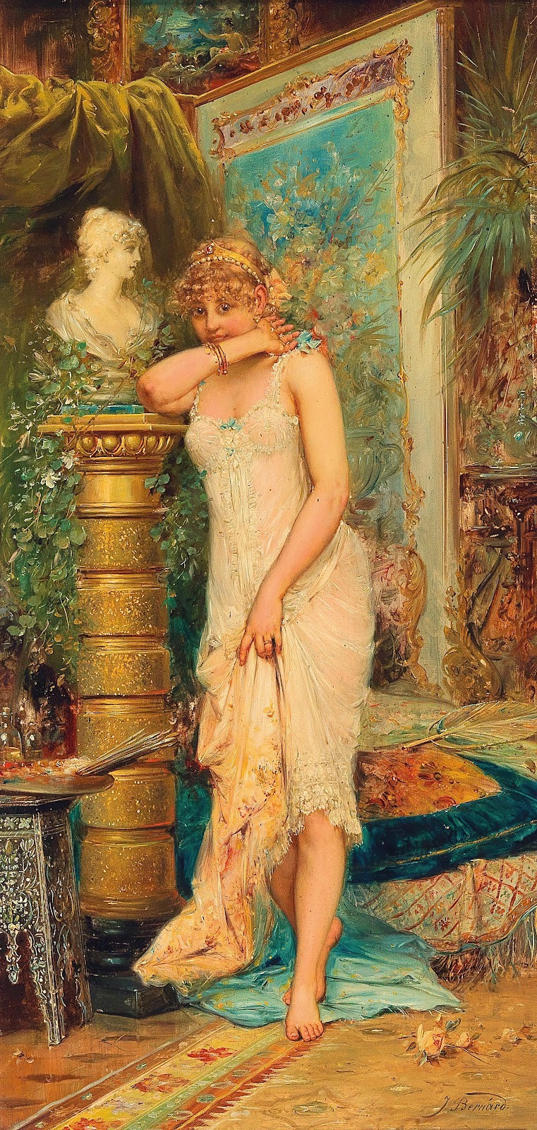 In the Atelier The Shy Model