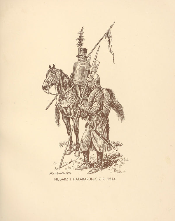Husarz i halabardnik z r 1514 1935