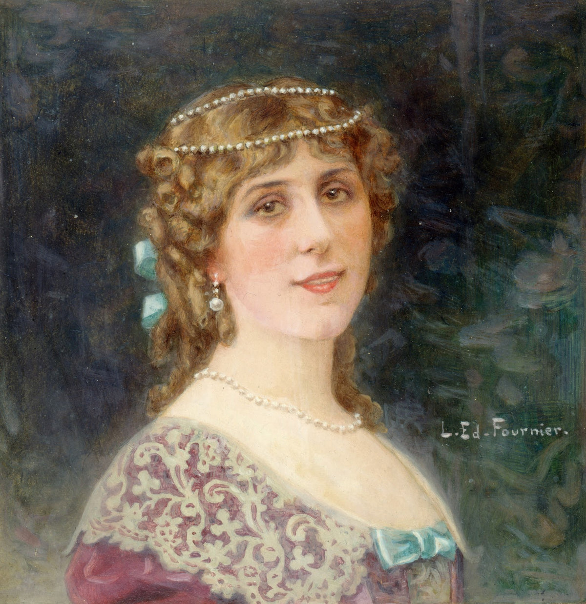 Portrait de Gabrielle Robinne sociétaire de la Comédie Française dans le rôle dE