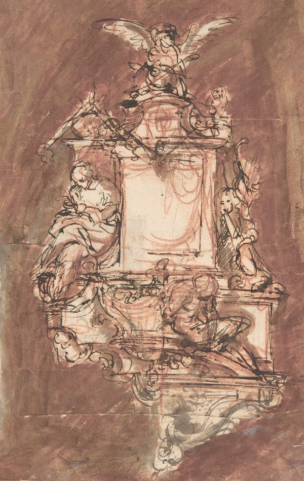 Design for a sepulchral monument late 17thearly 18th century