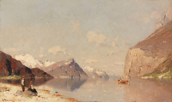 Norwegische Fjordlanschaft 1893