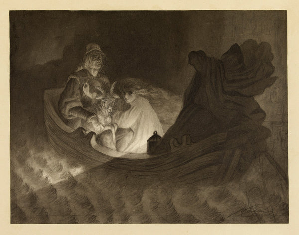 Dans la barque 1868