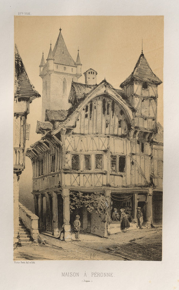 Maison A Peronne Somme 1860