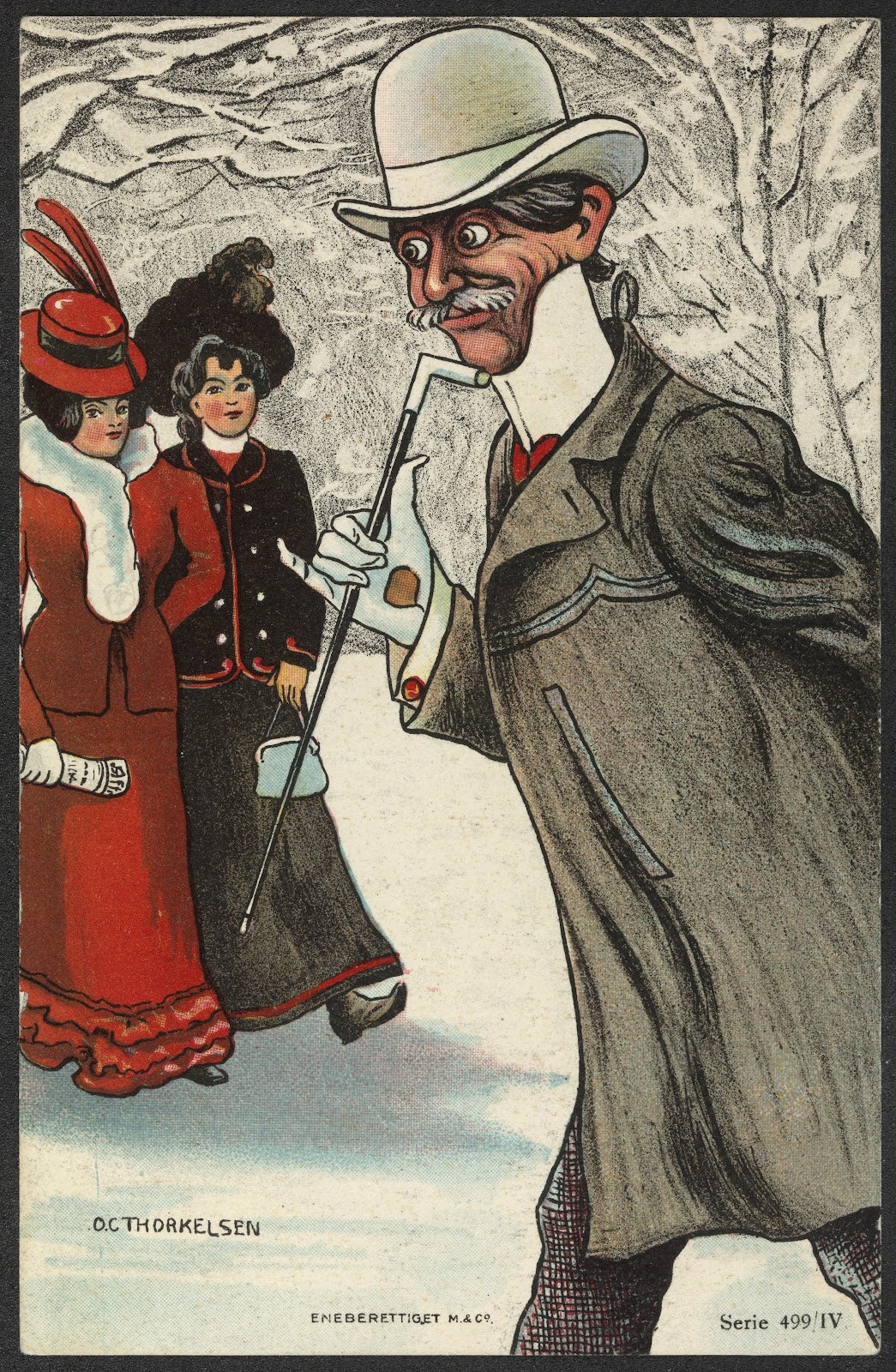 Man and two women