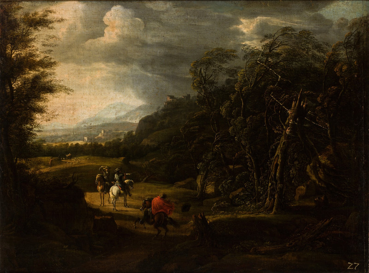 Landscape with Horsemen 17th Century
