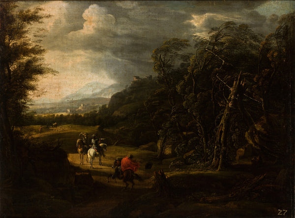 Landscape with Horsemen 17th Century