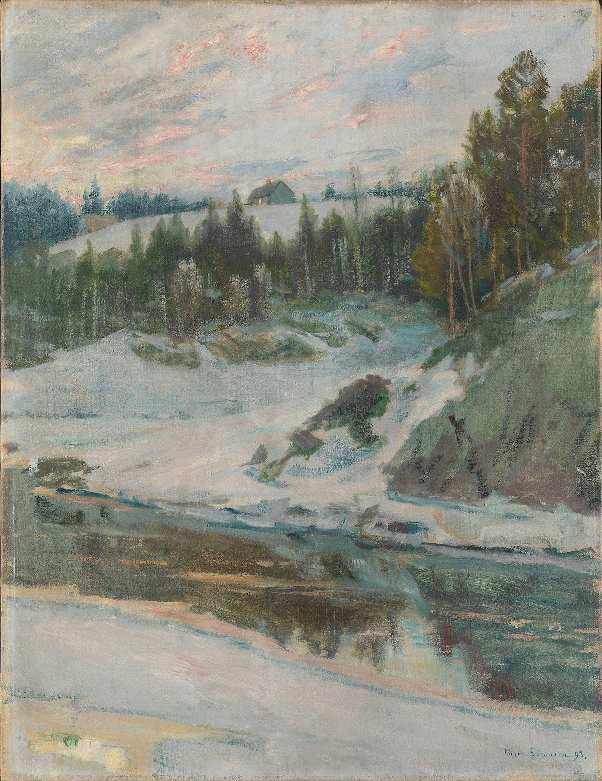 Winterlandscape with River 1893