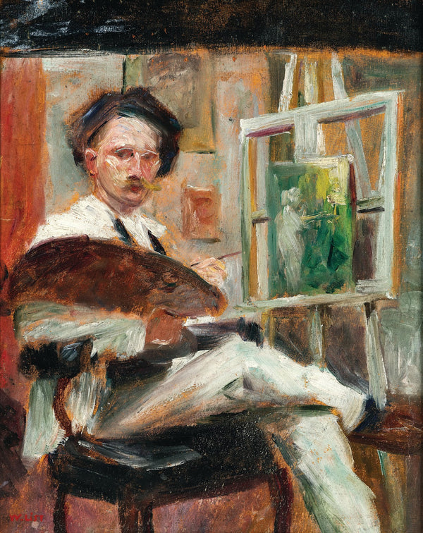 Selbstporträt im Atelier