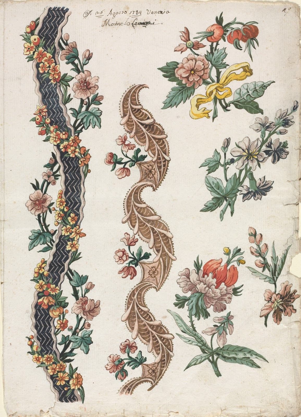 Floral Designs and Floral Bands 1784