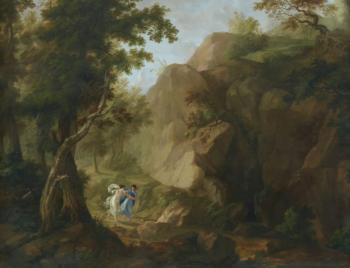 Delphic Muses Approaching the Corycian Cave on Mount Parnassus Greece 1816