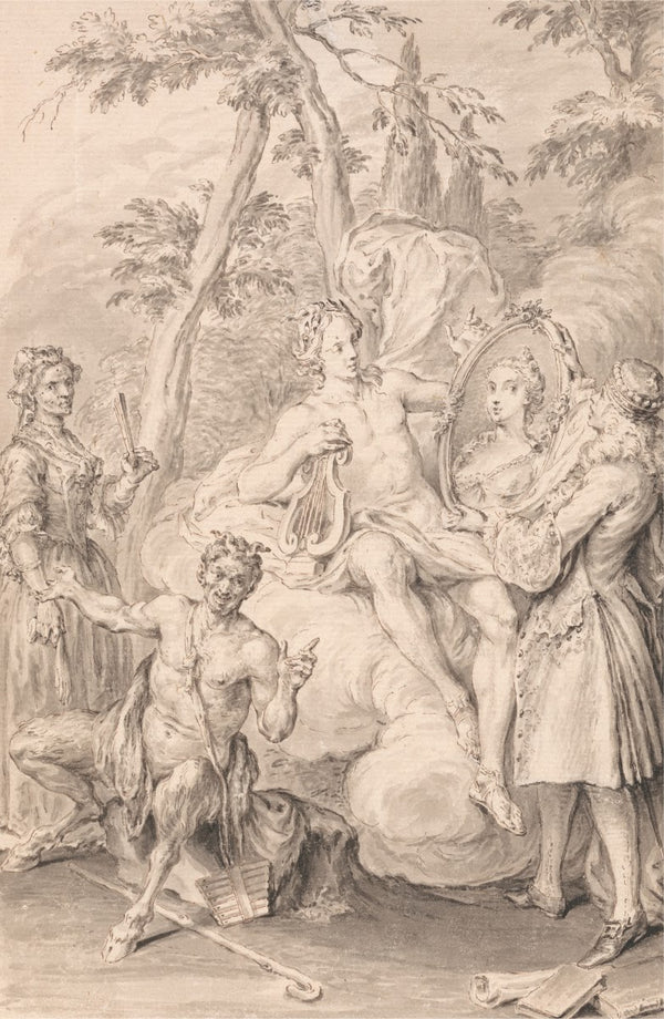 Drawing for a Frontispiece The Toast 1735