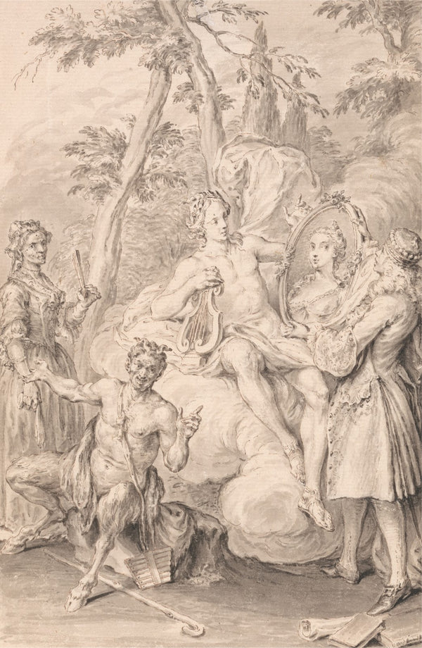 Drawing for a Frontispiece The Toast 1735