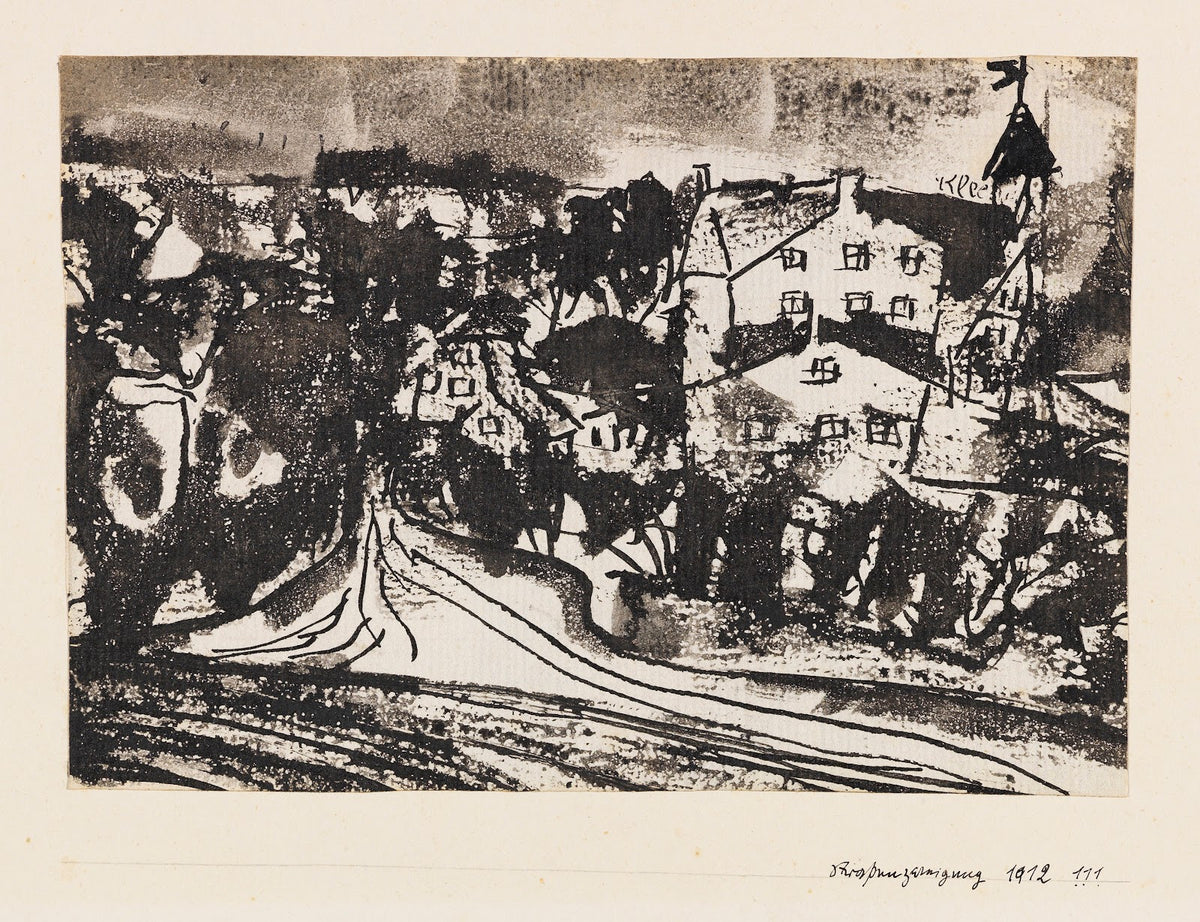 Straßenverzweigung bei aufgeweichtem Boden 1912