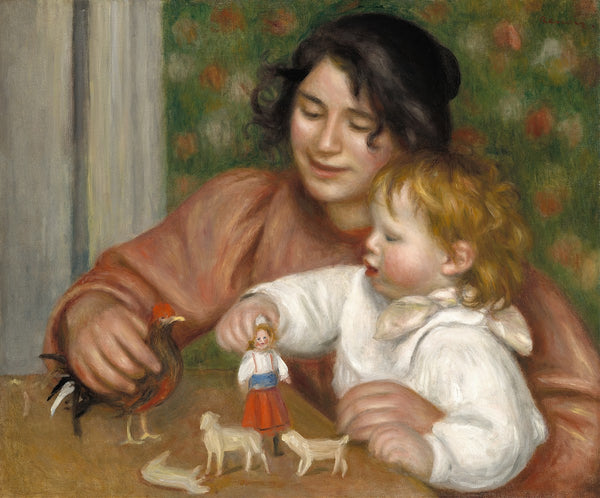 Child with Toys  Gabrielle and the Artists Son Jean 1895 1896