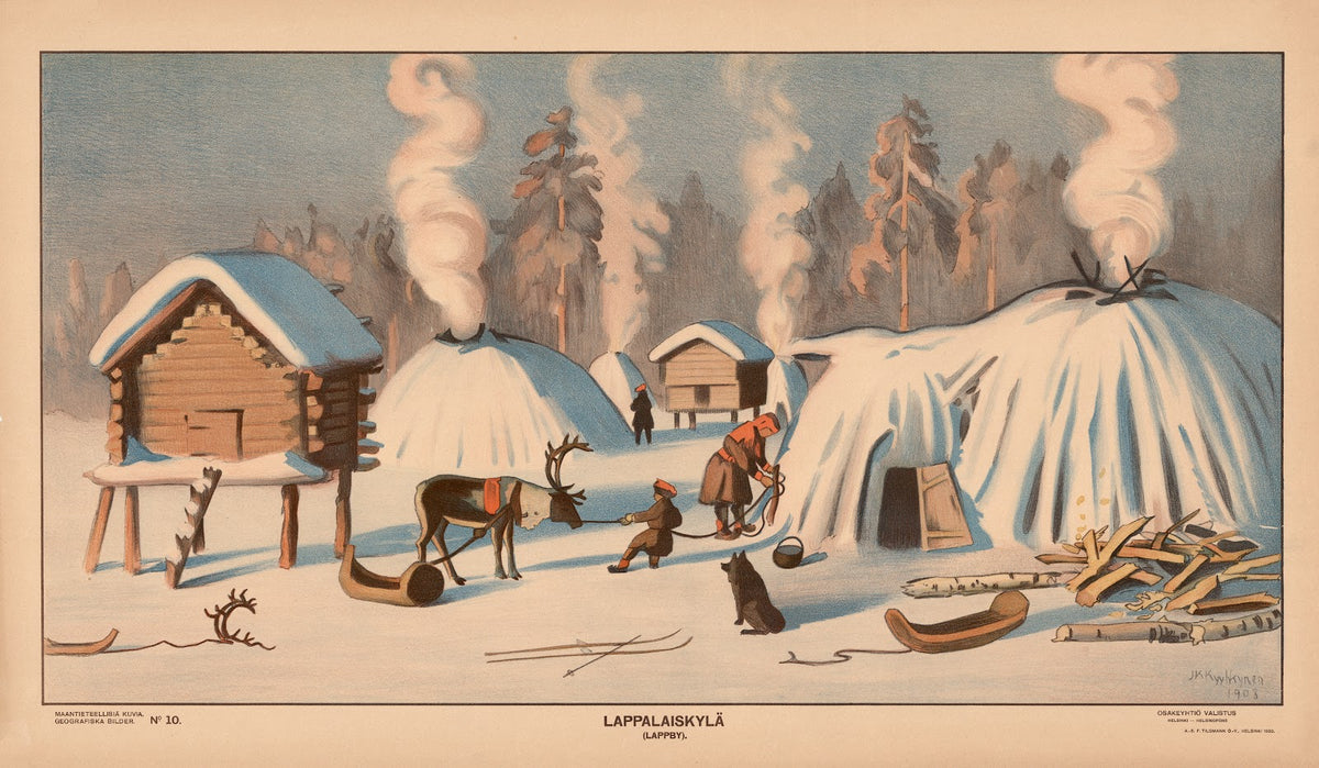 Lappalaiskylä Lappby 1908