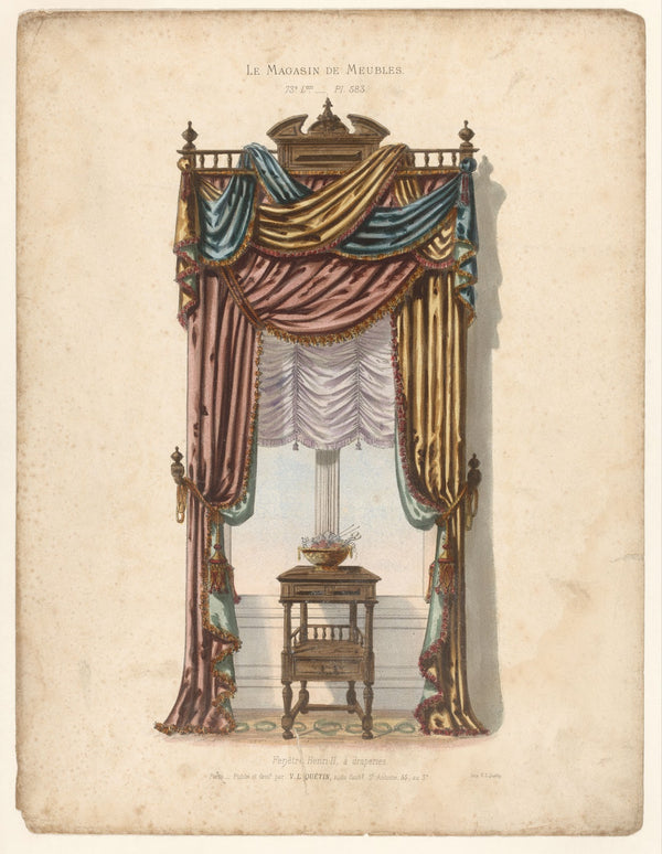 Fenêtre Henri II à draperies 1832   1904