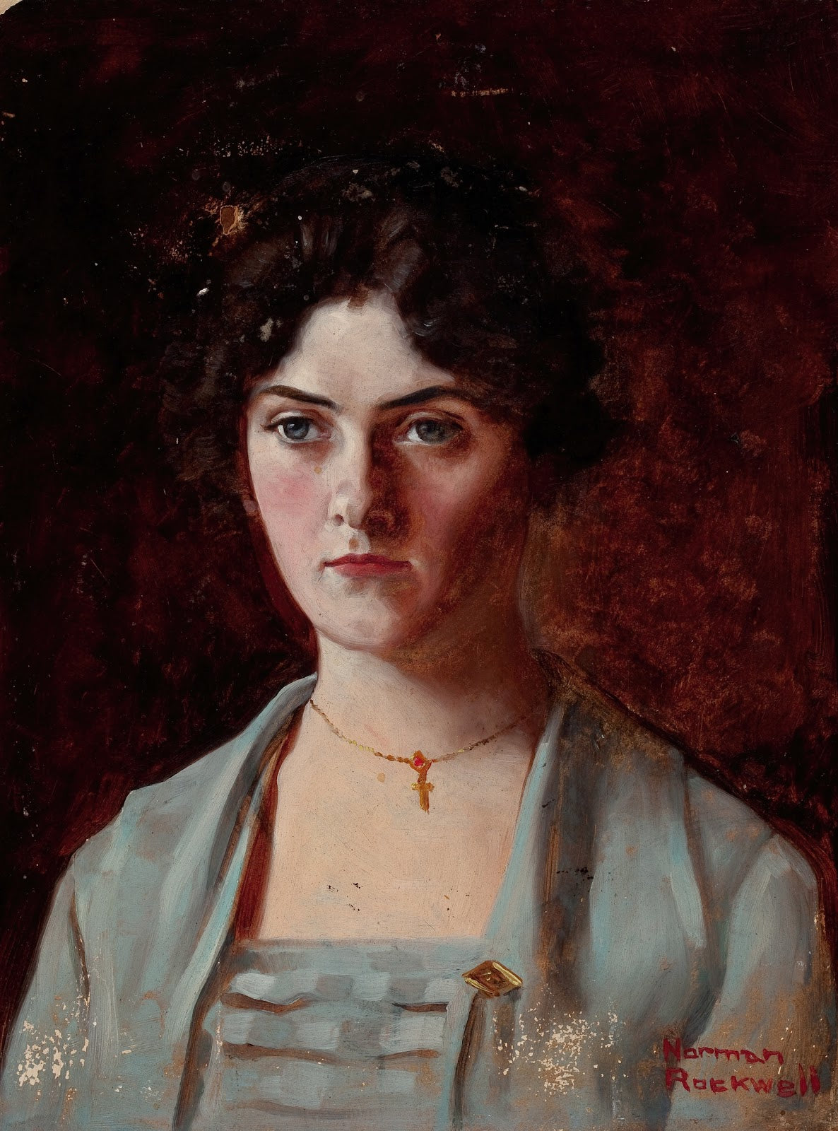 Portrait of Edna E Redding 1919