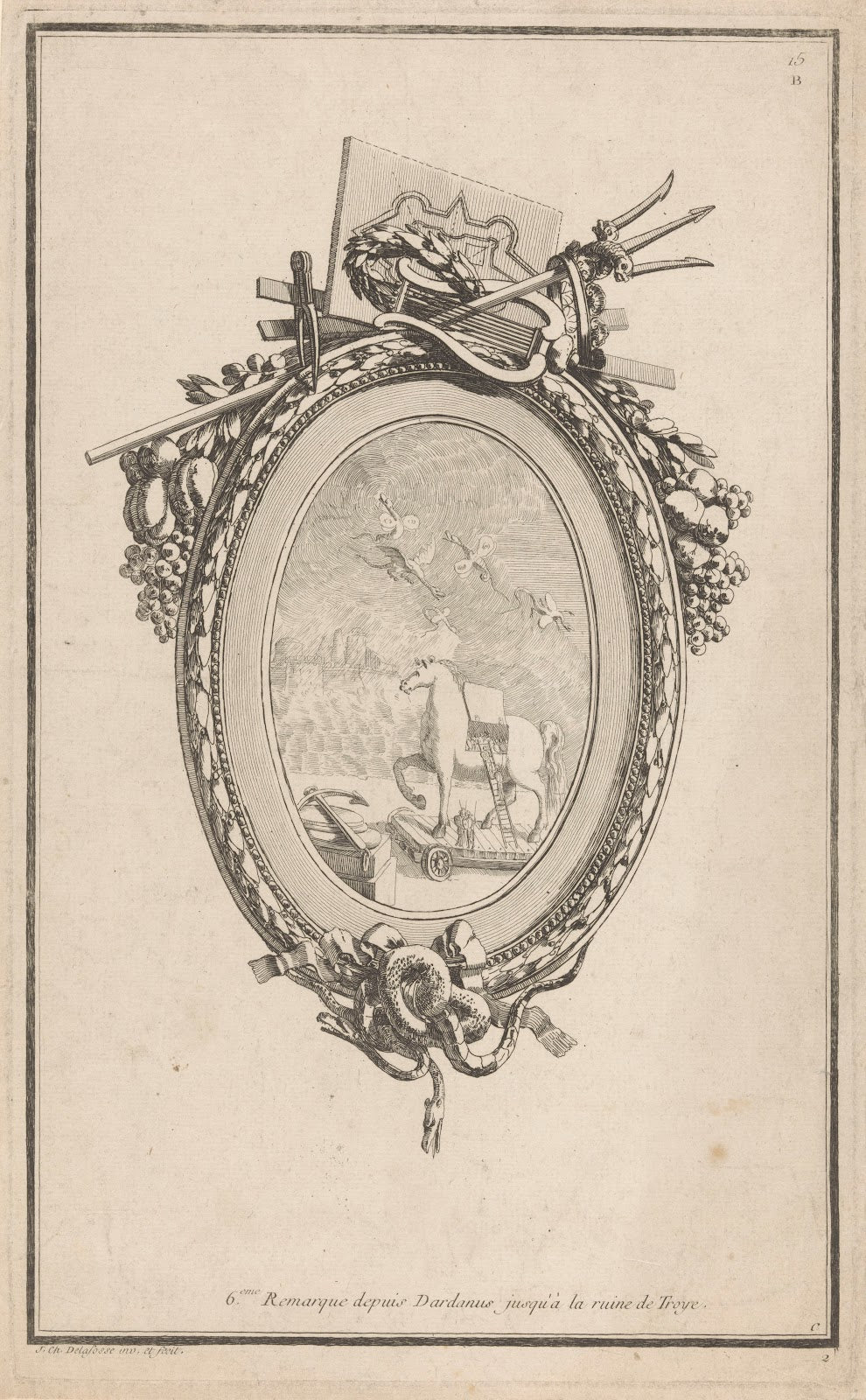 6eme Remarque depuis Dardanus jusquà la ruine de Troye 1768   1771