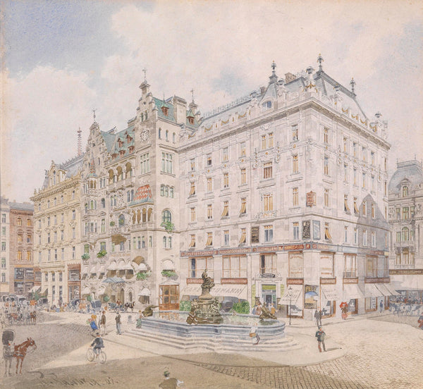 Donnerbrunnen am Neuen Markt 1907