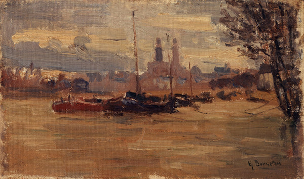 La Seine au pont des Invalides inondations de 1910 1910