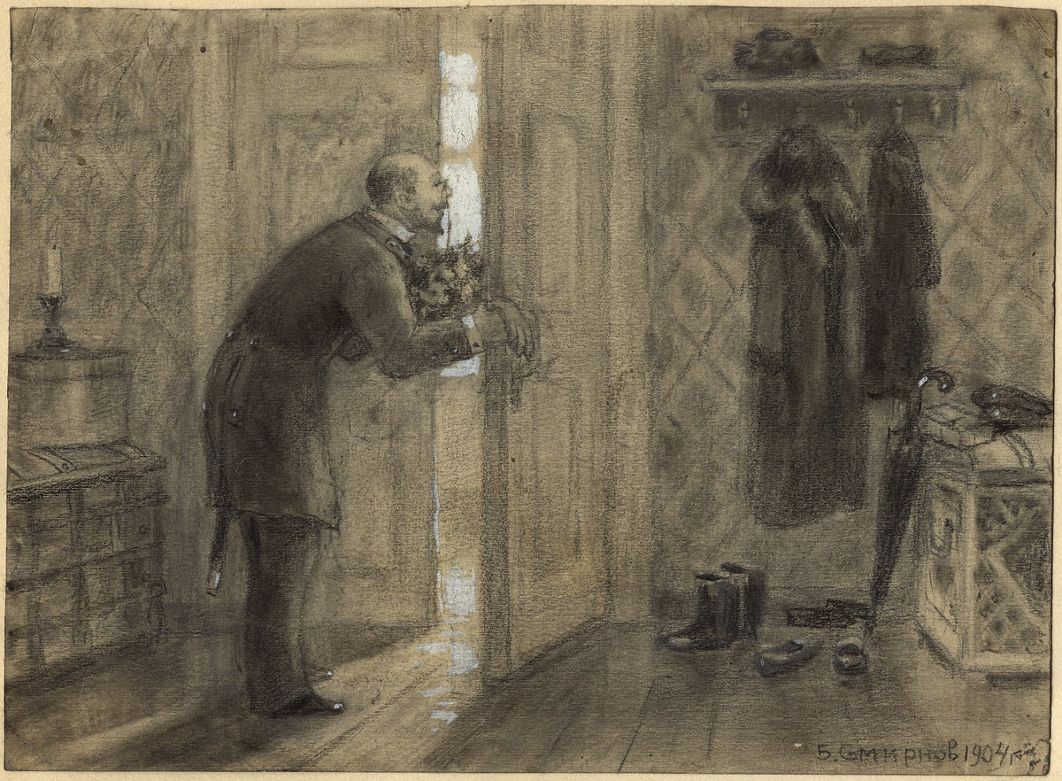 Congratulatory Visit on a Name Day Feast Day of a Saint Who Shares a Name 1904