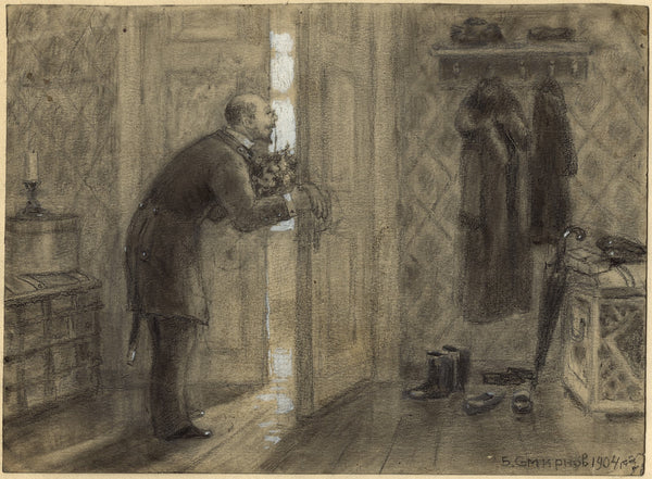 Congratulatory Visit on a Name Day Feast Day of a Saint Who Shares a Name 1904