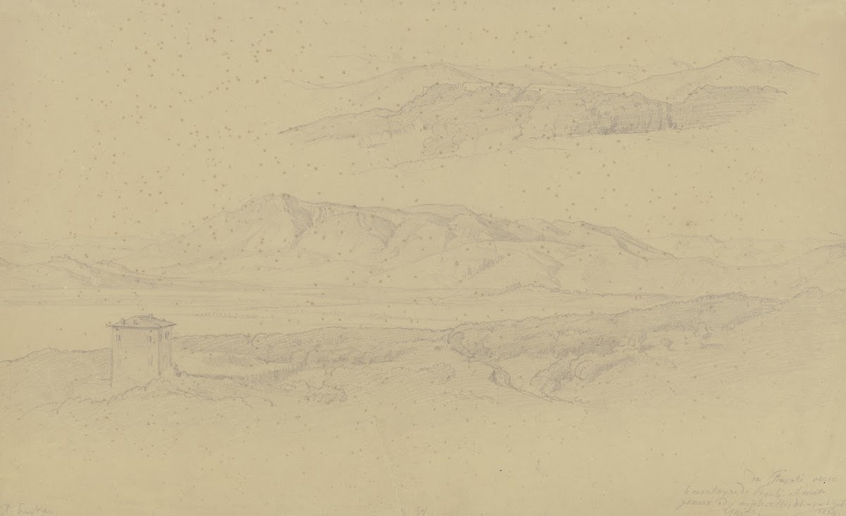 Landschaftsstudie Frascati und Tivoli 1834
