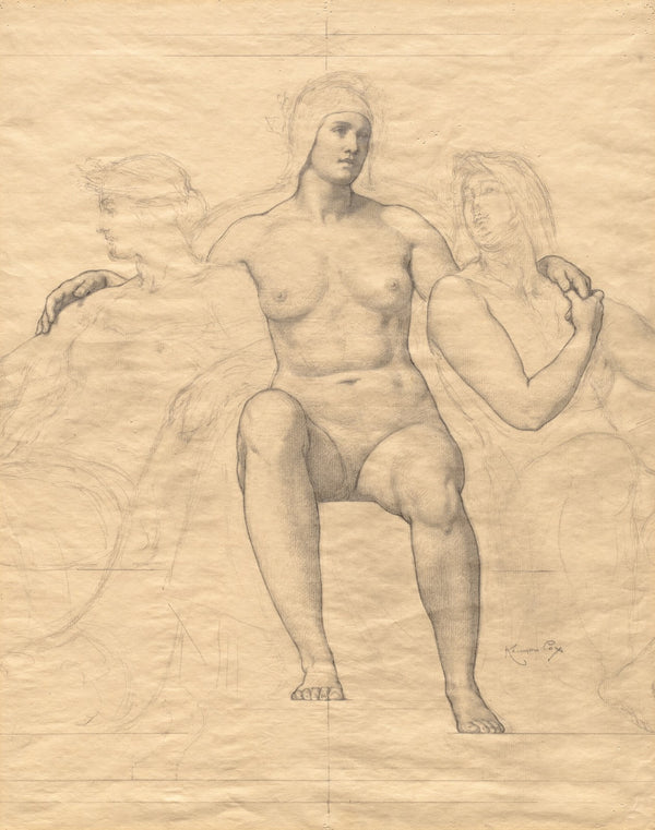 Allegorical Female Figures 1912