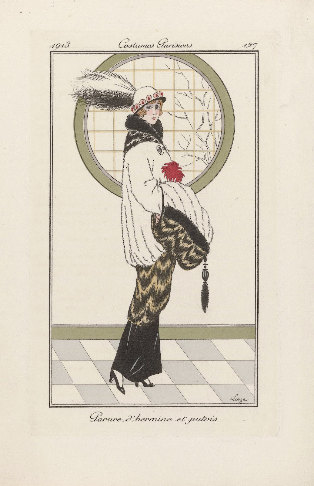 Parure dhermine et putois 1913