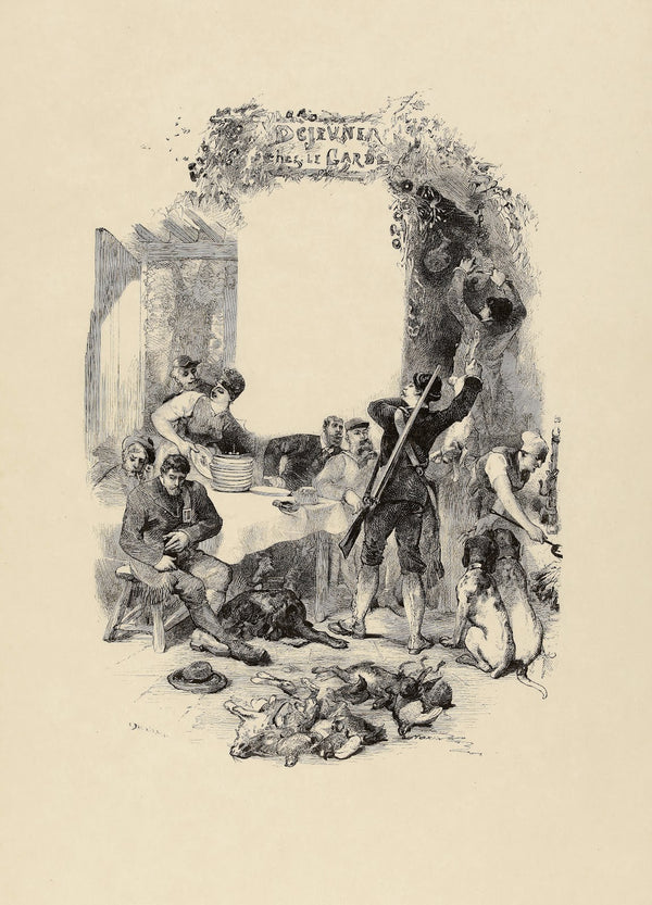 Les mois gastronomiques Septembre Déjeuner chez le garde 1877