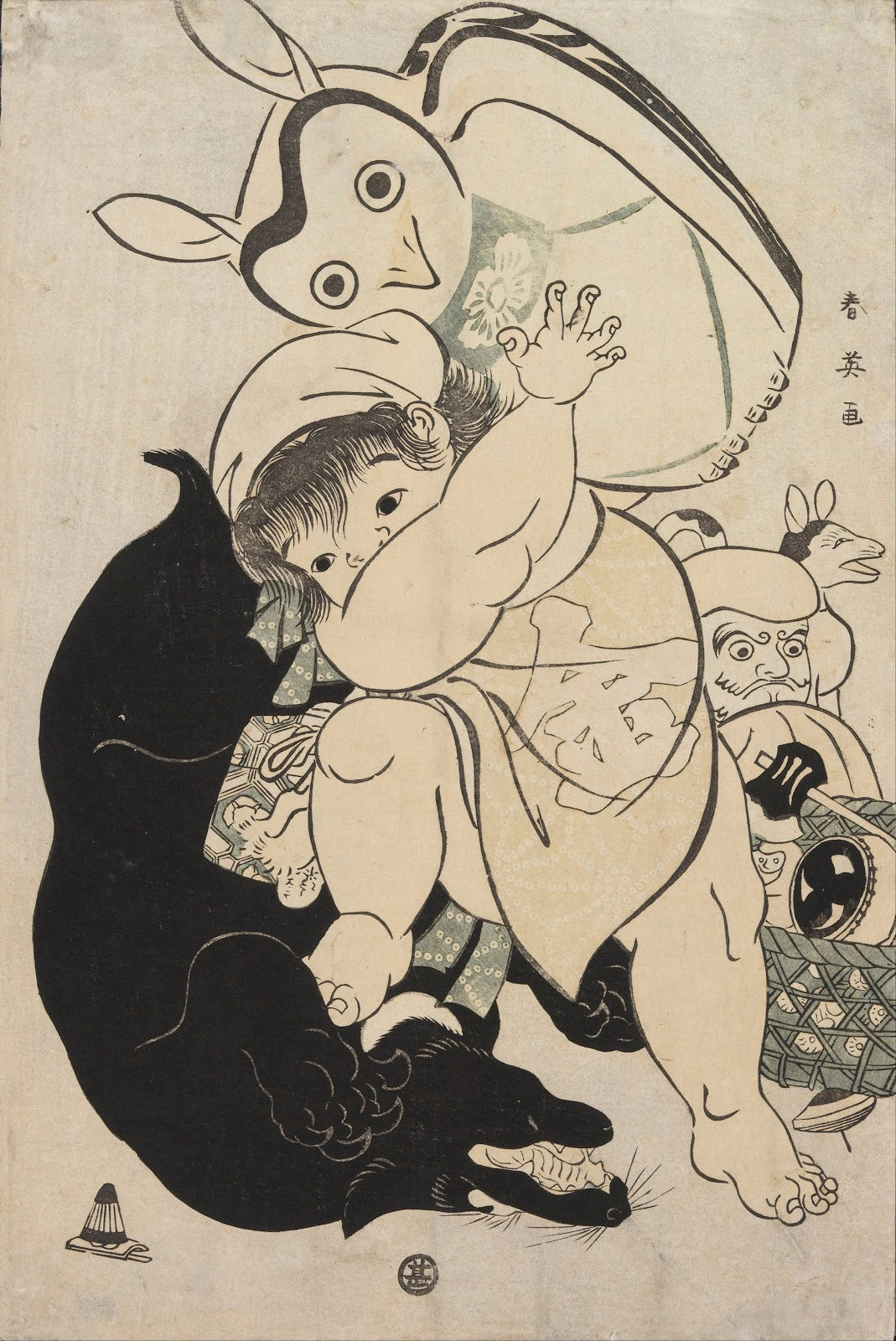 Untitled Kintarō Playing