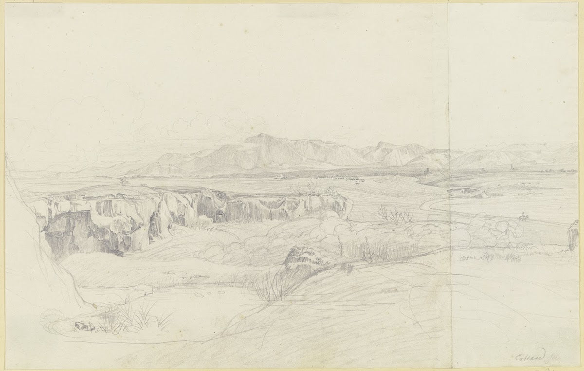 Römische Campagna mit dem Monte Genaro