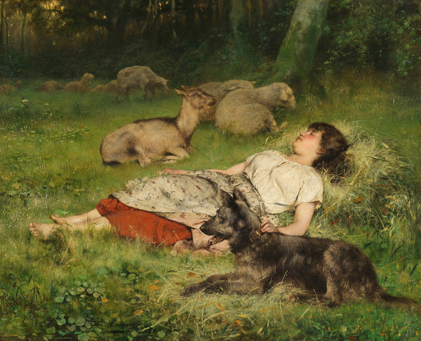 Sleeping shepherdess 1882