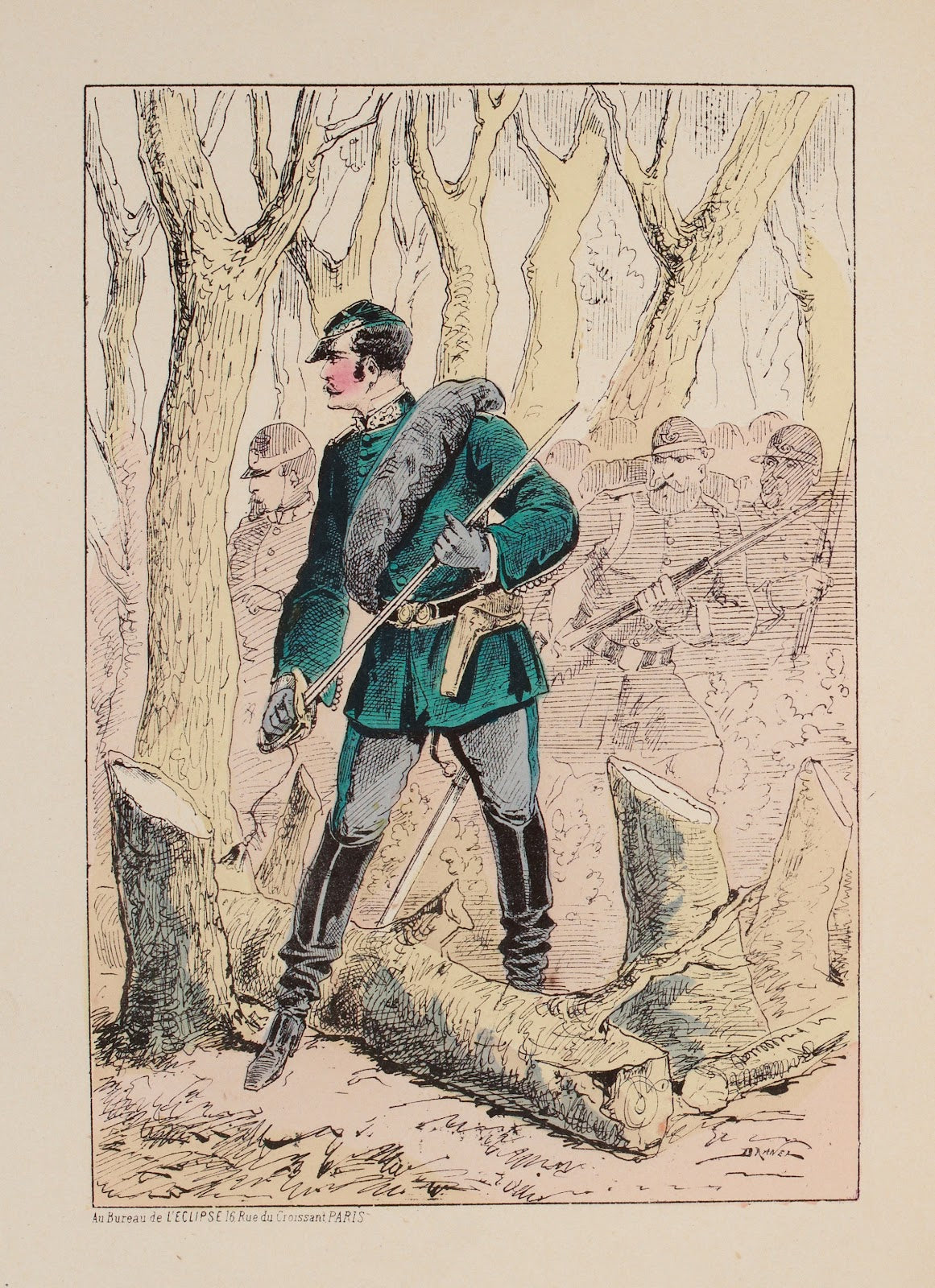 Officier du corps des forestiers 1871