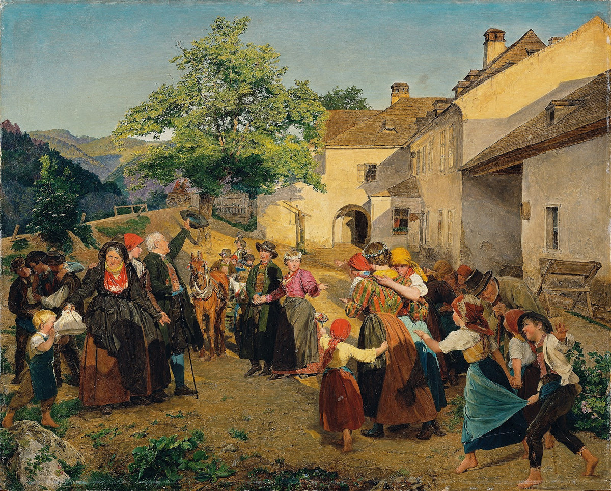 The farewell of the bride from her parents home 1860