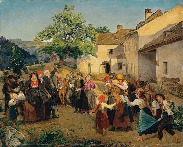 The farewell of the bride from her parents home 1860